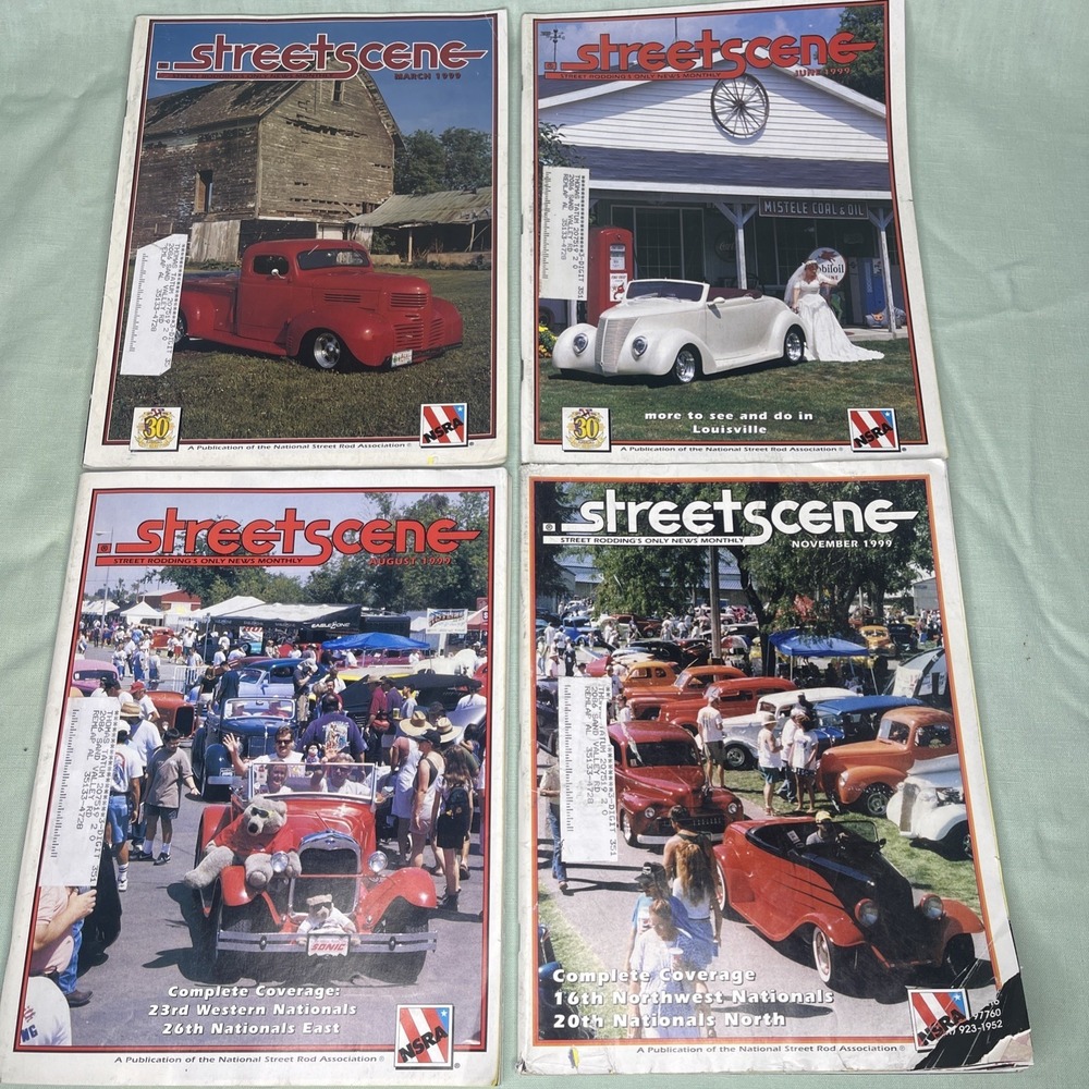 Street Scene Magazine Lot 4 1999 March June August November NSRA